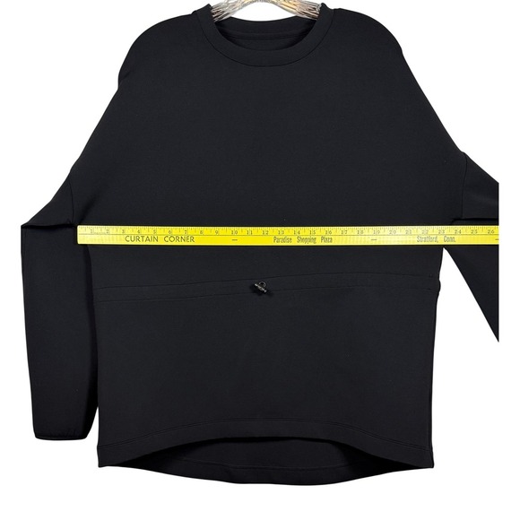SWEATY BETTY Grace Toggle Waist Crewneck Sweatshirt, Black, Size Medium - Picture 8 of 10
